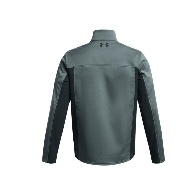 Under Armour Giacca Uomo Calda Antivento ColdGear con Cerniera e Collo Alto Grigio 1321438-015