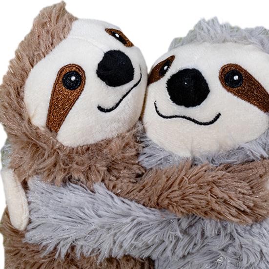 Pet Plush Toy Sloth Shape Bite-Resistant Plush Dog Chew Toy with Built-in Sound Device Soft Interactive Stress Relief Toy