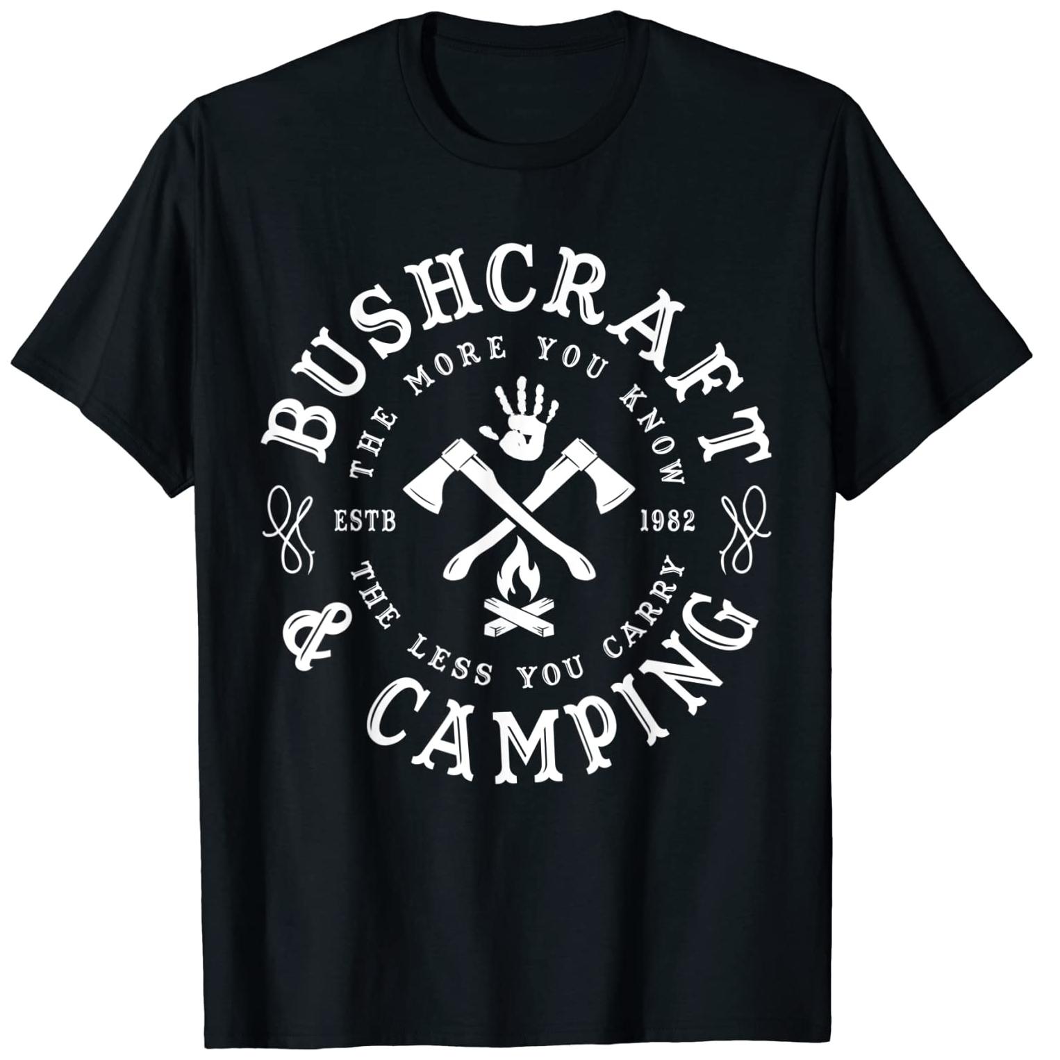 

Camping Bushcraft Survival T Shirt New 100 Cotton Short Sleeve ONeck Tshirt Casual Mens Top S