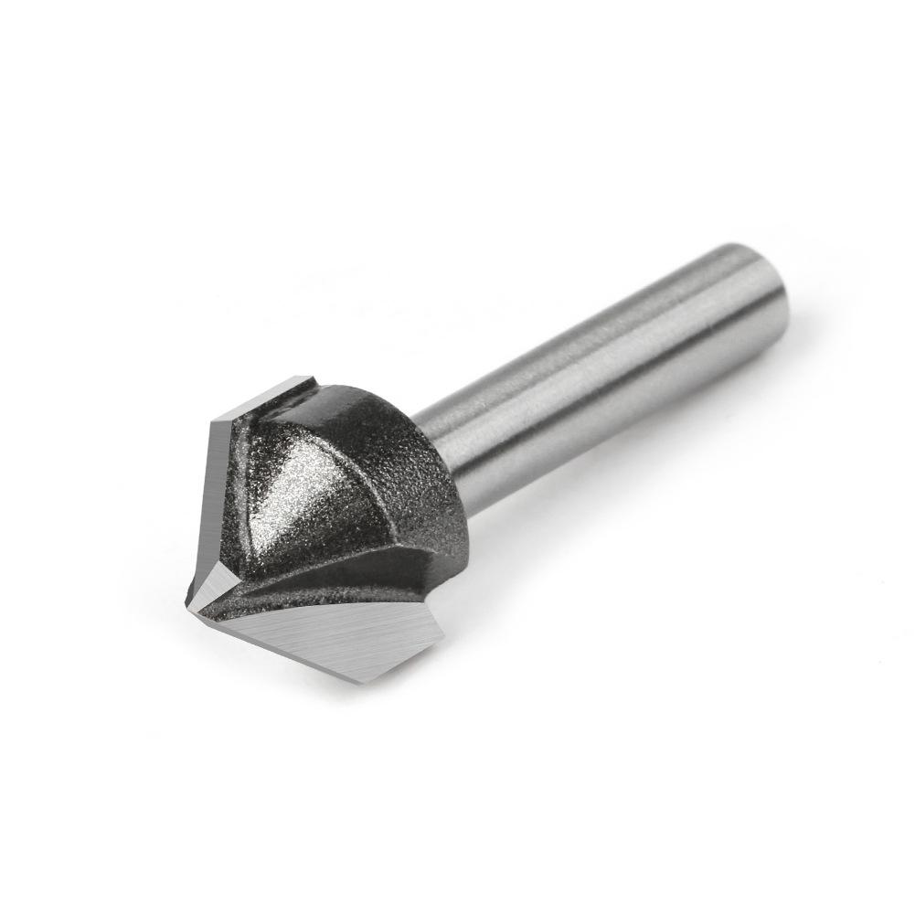 90° V-Shaped Router Bit: Woodworking Edge Trimmer for Aluminum-Plastic Panels