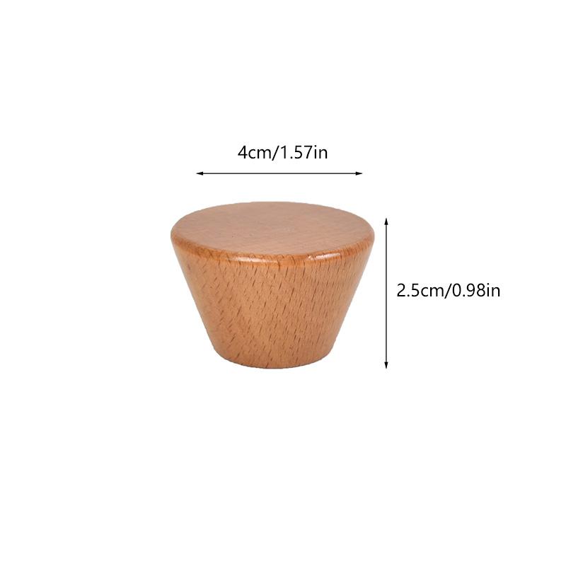 1PC Rukojeť skříňky Hardware Buk Přírodní Knoflíky zásuvek Skříňka tahače Dvířka Kliky kuchyňských zásuvek Knoflíky masivní dřevo