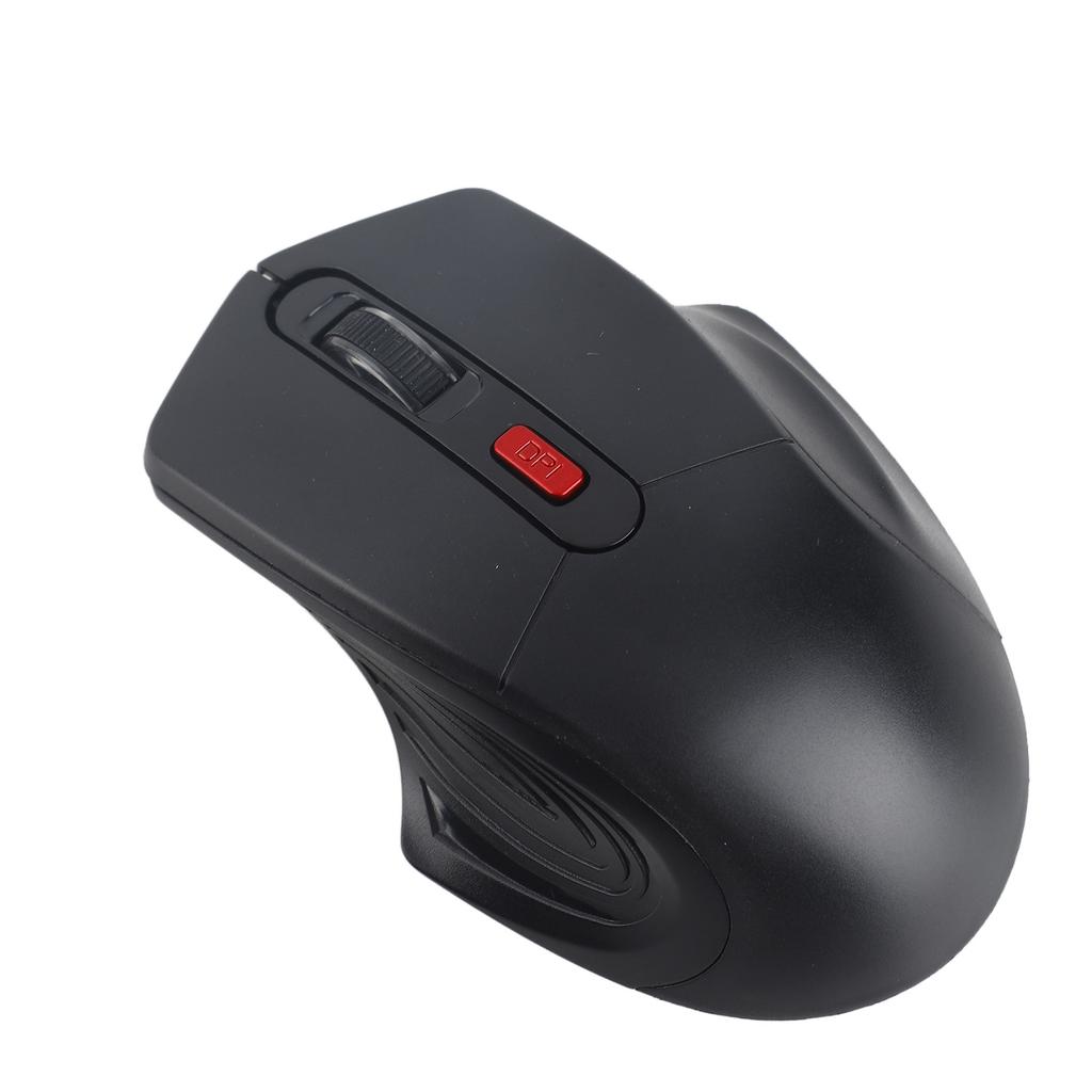 Wireless Mouse 2.4G Wireless Transmission Three DPI Adjustable Ergonomic Design Gaming MouseBlack