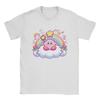 Kirbys Retro Japanese T-Shirts Men Women Nostalgia Childhood ACT Game Awesome Pure Cotton Tees Round Neck T Shirt Clothes