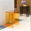 Nordic Acrylic Sofa Side Table Living Room Home Minimalist Mini Coffee Table Ins Creative Transparent Bedside Small Table