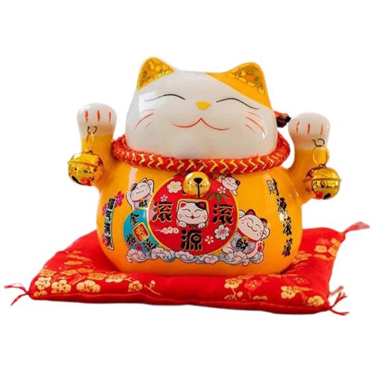 Saving Jar Fine Workmanship Large Capacity Ceramic Japanese Style Lucky Cat Piggy