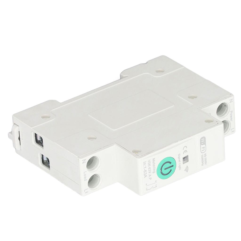 Intelligenter WLAN-Leistungsschalter mit Messung Über- Unterspannungsschutz Fernbedienung APP-Schalter