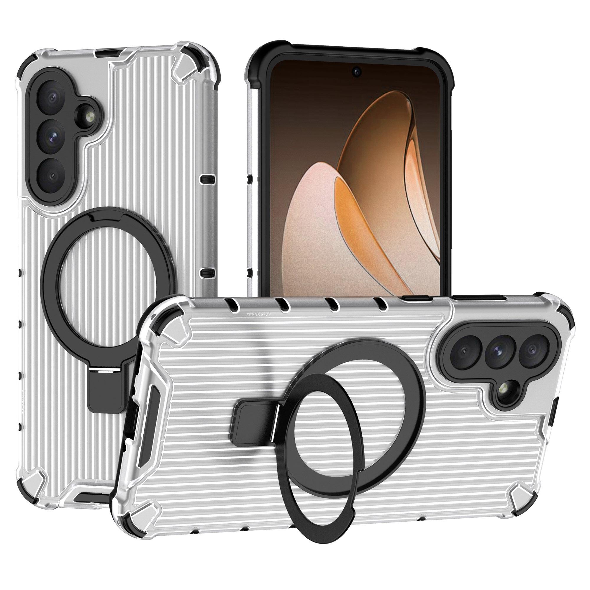 

For Samsung Galaxy A36 5G Magnetic Case with Kickstand PC + TPU Phone Cover A