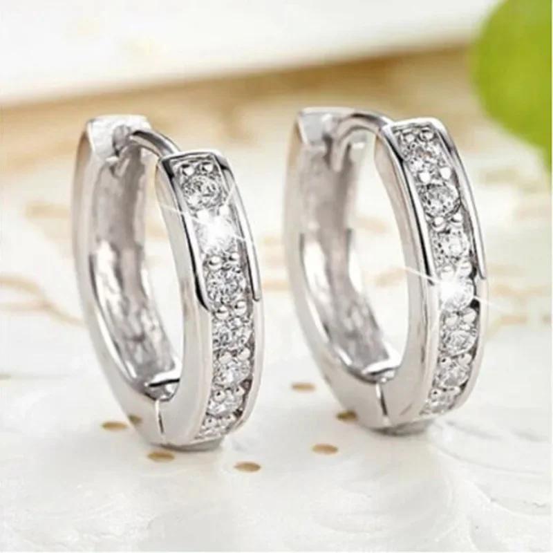 Fashionable Small Fresh Earrings Ins Style Personalized Mosonite Sparkling Light Luxury Jewelry Headpiece For Women