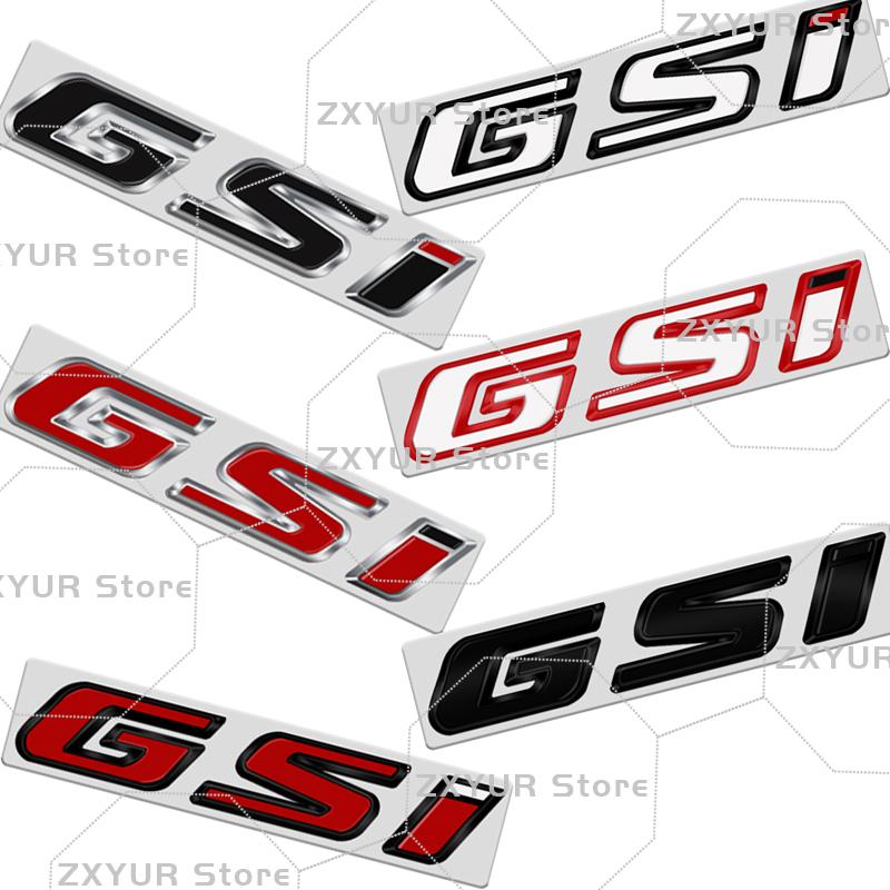 Metal GSI Emblem Car Sticker Letter Badge Decal Body Rear Trunk Decor For Opel Vauxhall Corsa Astra Insignia Meriva Adam Rocks