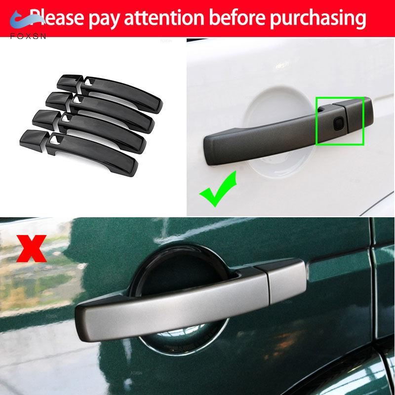 For Land Rover Range Rover Sport Discovery 4 LR4 Freelander 2 Glossy Black with Smart Key Hole Exterior Door Handle Cover