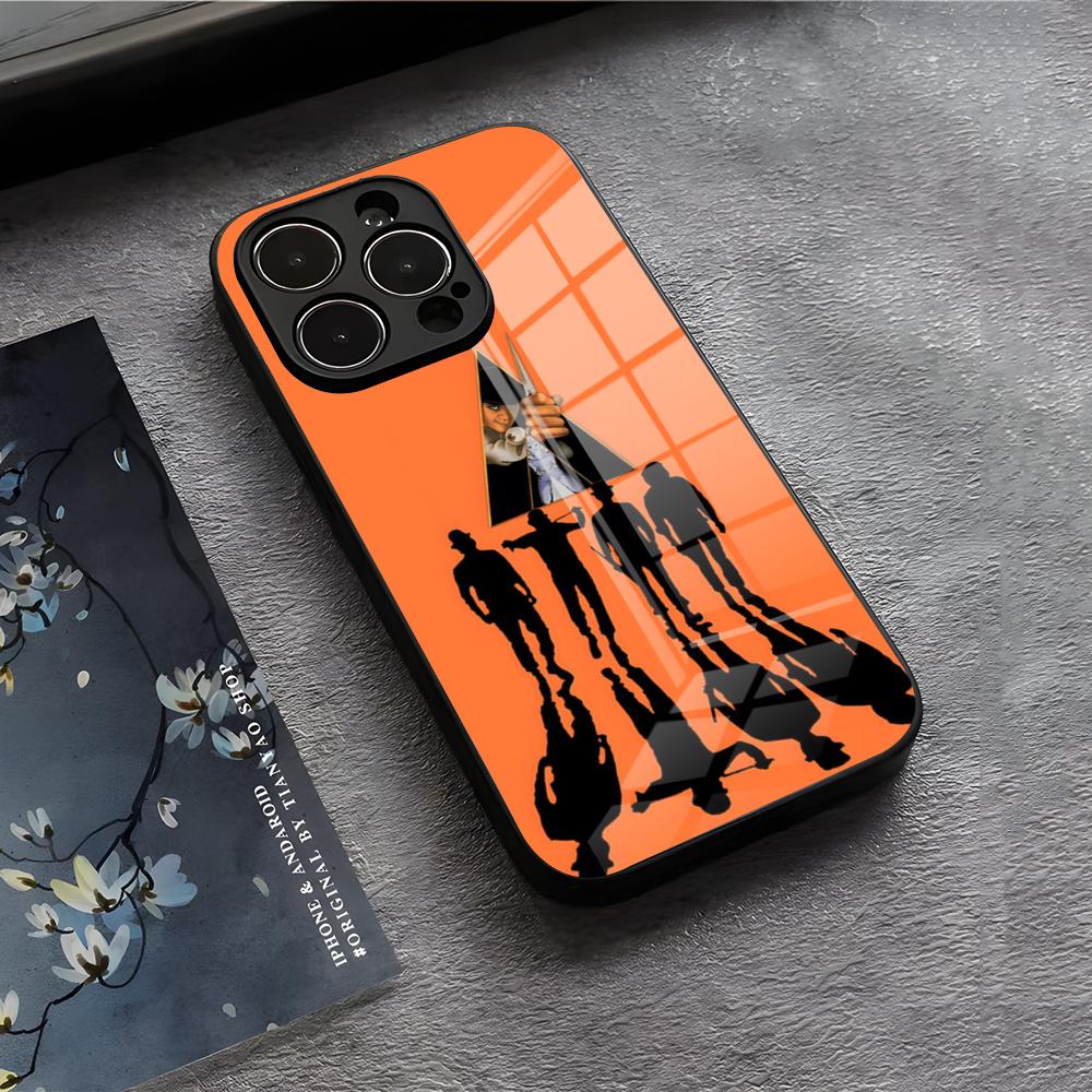 A Clockwork Orange Film Phone Case For IPhone 17 Air 16 E Pro Max 15 14 13 Mini 12 Pro 11 Max Plus Black Glass Cover
