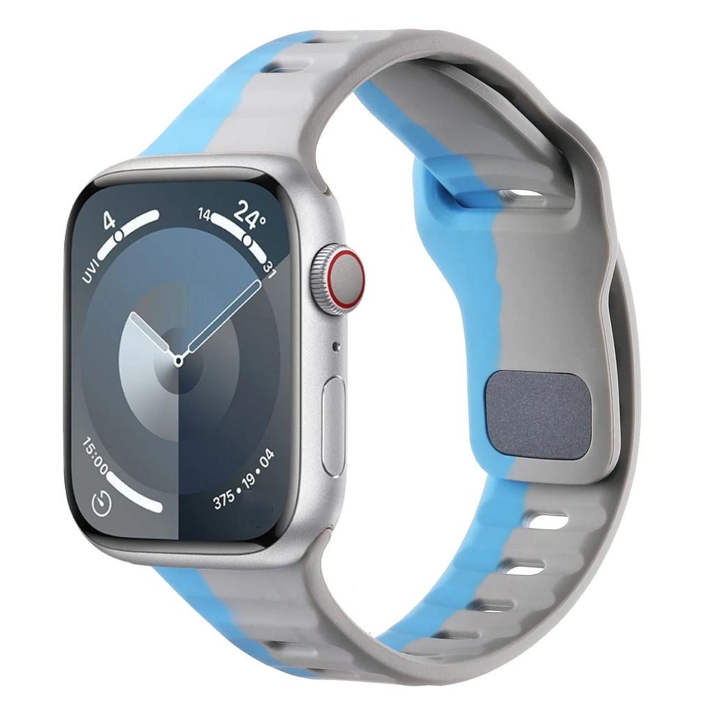 Soft Silicone Strap For Apple Watch Ultra 3/2 Band 49mm Serise 9 8 7 45mm 41mm Sport Bracelet Wristband iWatch 11 10 46mm 42mm