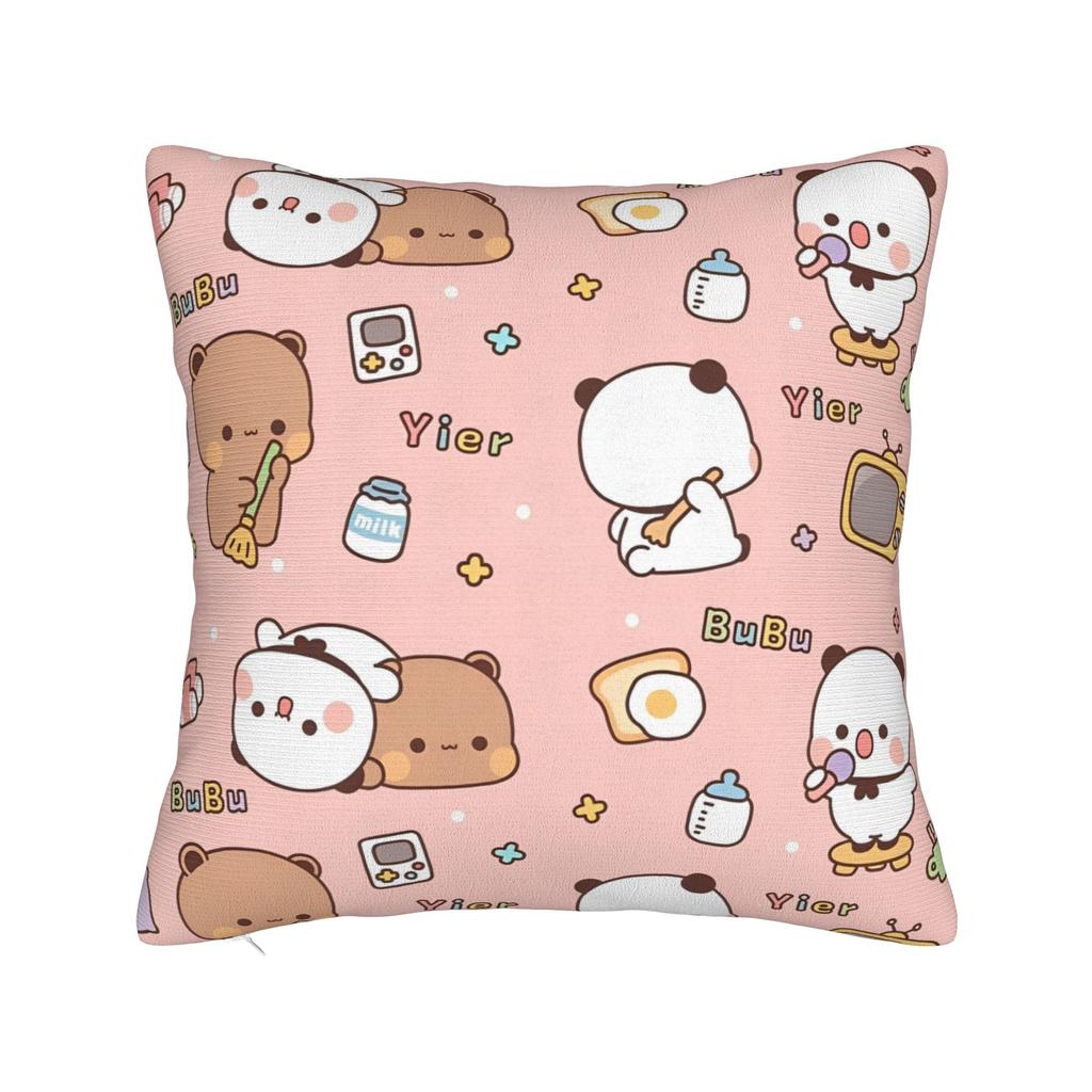 Bubu Dudu Watching The Moon Square Pillow Cases Cushion Cover Awesome Zipper Decorative Pillowcase for Bed 4040cm