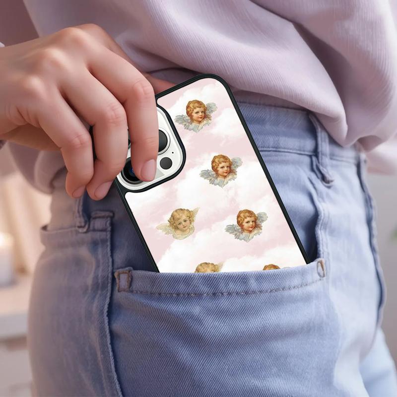 Renaissance Angels Phone Case For iPhone 17 Air 15 16e 14 13 Pro Max Coque 12 11 Pro Max PLUS cover