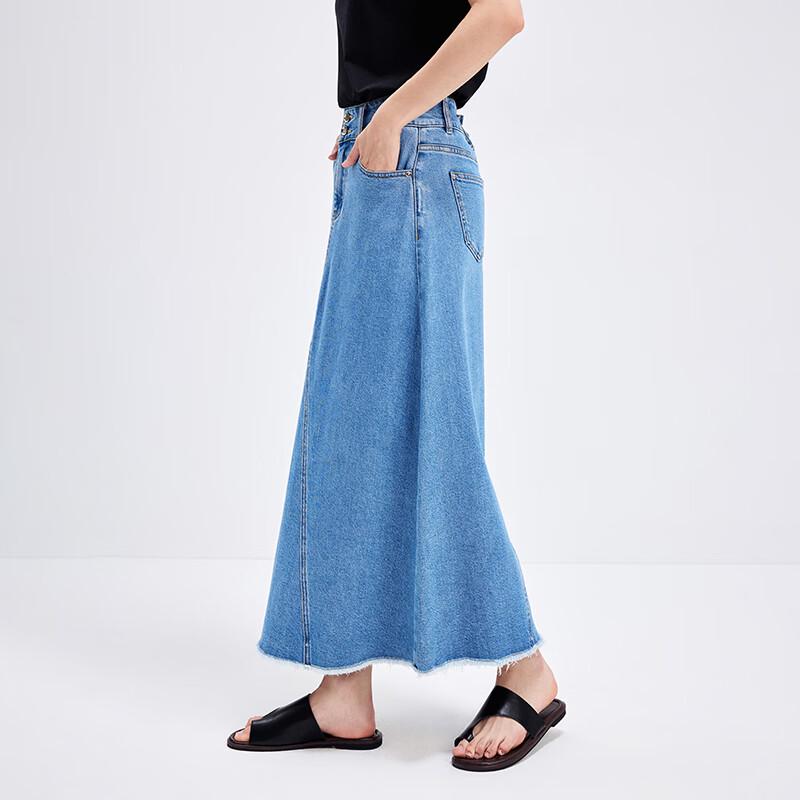 Navigare Italia Women's Casual Denim A-line Skirt