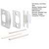 Door Lock Strike Plate with Spacer Shim Wood Dowels Strips Stainless Steel Door Strikes Latch Restorer Kit Universal Security Striker