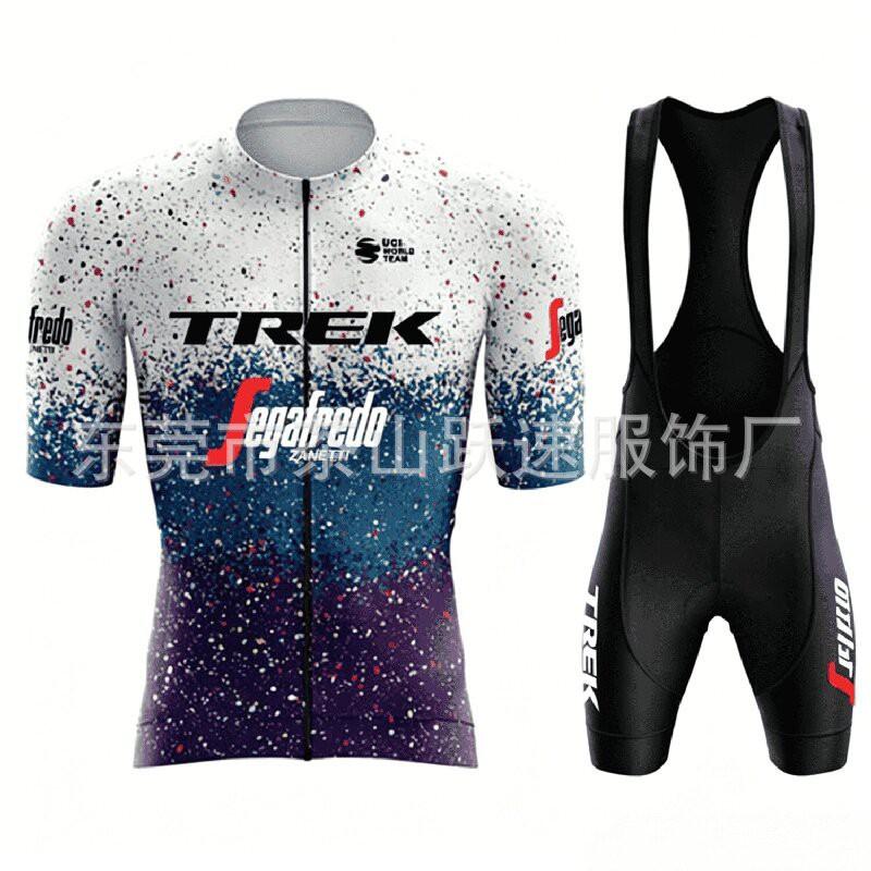 Men Women Cycling Jersey Bib Shorts Set Quick Dry Breathable Bike Riding Outfit Road Mountain