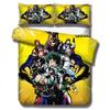 Nuovo Set Biancheria da Letto My Hero Academia Copripiumini Federe Cartone Animato Anime Piumone Set Biancheria da Letto Biancheria da Letto (NESSUN Foglio) Attrezzo