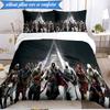 3PCS Assassin Game Bedding Set Duvet Cover Closure Includes 1 Duvet Cover & 2 Pillowcases for All Seasons Bedroom Decor Christmas Fan gifts