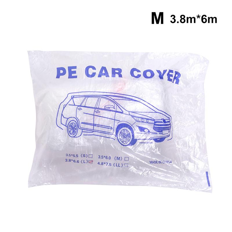 

Прозрачный Одноразовый Прозрачный Чехол для Одежды для Автомобиля Пылезащитный Дождестойкий Пылезащитный Пластиковый PE Пленка Дождестойкий Чехол для Автомобиля M