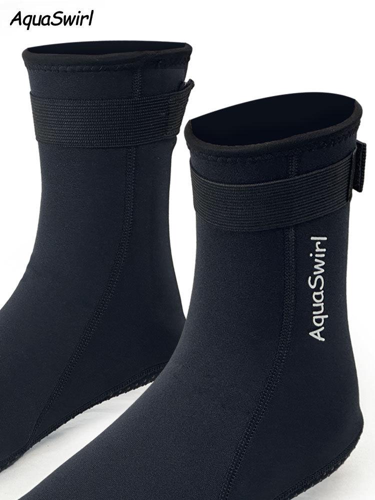 3mm Warm Scuba Diving Socks: Anti-Slip, Wear-Resistant, Ankle Support, Comfortable, Extra Large for Cold Weather Swimming