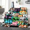 Minecraft Blanket Comfortable Suitable For Seaside Livingroom Office For All Occasions Playful Design Perfect Gift For Relatives And Friends