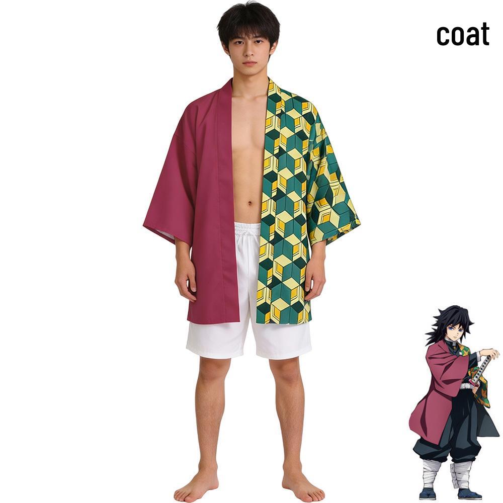 

Demon Slayer Halloween Costume: Tanjiro, Nezuko, Zenitsu, Shinobu, Muichiro Cosplay One Size Adult