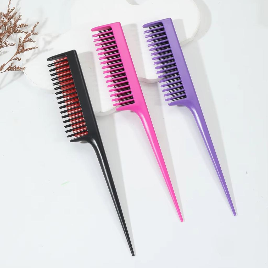 1pc fashionable mouse tail comb - heat-resistant carbon fiber comb with durable ABS handle For Hair Accessories