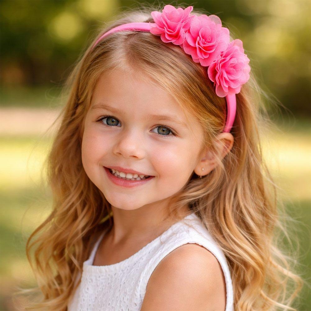 Multi-Layers Baby Headband Big Flower Hairband Fashion Accessory Girl Hair Hoop  Children Gifts