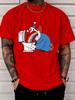 Unisexs Funny Clown Toilet Rainbow Graphic T Shirt Cartoon Streetwear Short Sleeve O Neck Cotton Hip Hop Casual Summer Tee For Unisex