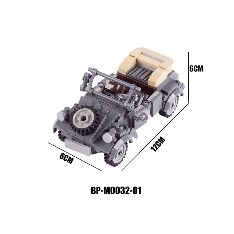 Blocuri de construcție vehicul militar din Al Doilea Război Mondial Soldați americani germani Vehicul blindat Camion Accesorii Personaj Jucărie Mini Cărămidă TQ010