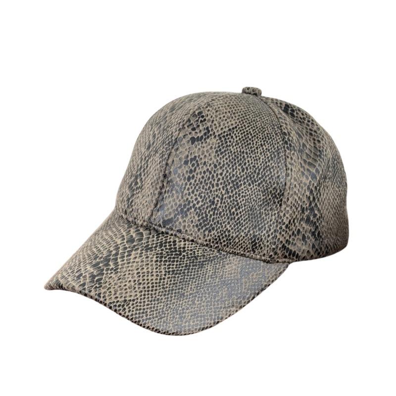 Spring new baseball cap for women, trendy snake-pattern hat, men's duckbill cap, fashionable sports casual sun protection hat