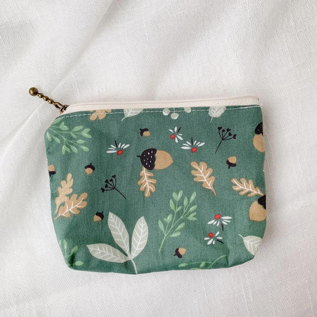 Cute Flower Fruit Printing Coin Purses Women Credit Card Holder Mini Wallet Coin Pouch Clutch Key Coin Money Bags for Girls
