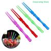80Pcs Mini Transparent Disposable Forks Sticks Picks Skewer Set Plastic Food Cake Fruit Fork For Party BBQ Home Dining