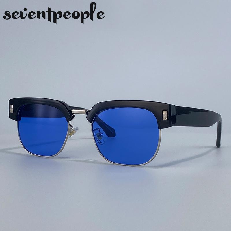 Vintage Oversized Square Sunglasses Men Luxury Brand Classic Outdoor Driving Punk Sun Glasses For Male Trendy Shades UV400