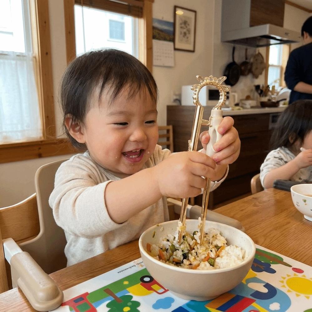 1/2PCS Transparent Design Kids Training Chopsticks Cartoon Shape Toddler Chopsticks Baby Learning