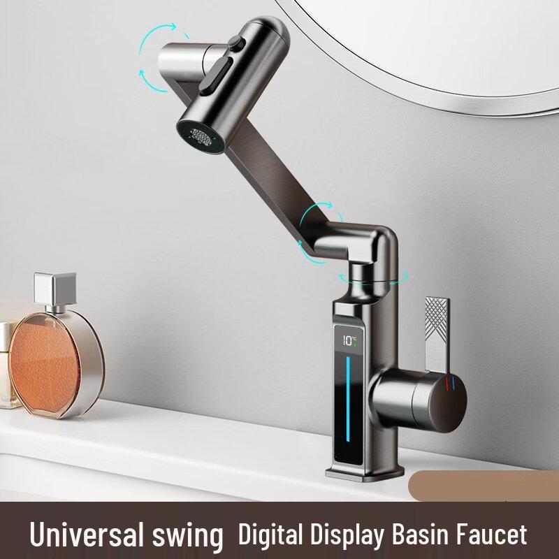 Junshi Universal Digital Display Hot & Cold Robotic Arm Faucet