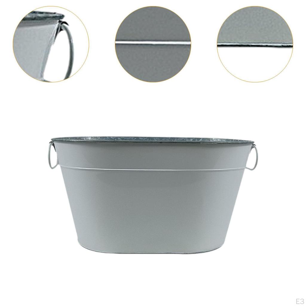 Ice Bucket Beer Holder for Party,Storage Container,Ice Tub with Handle Drinks