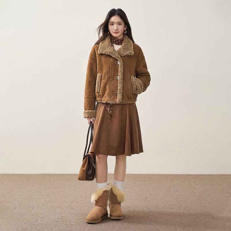 Cappotto Invernale di Peluche Vintage da Donna
