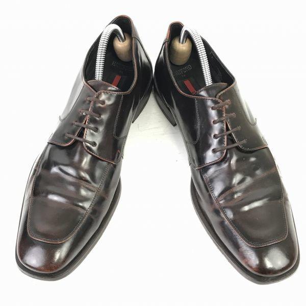 Tyskland Lloyd Tungt Läder U-tå 27.5 Rödbrun Finskor Affärsskor(BEGAGNAD)