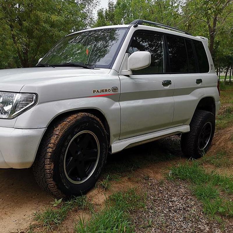 1pcs Car Rear Trunk Body Sticker ABS Gold Silver PAJERO Logo Sticker Letters Nameplate Car Emblem Badge Decal