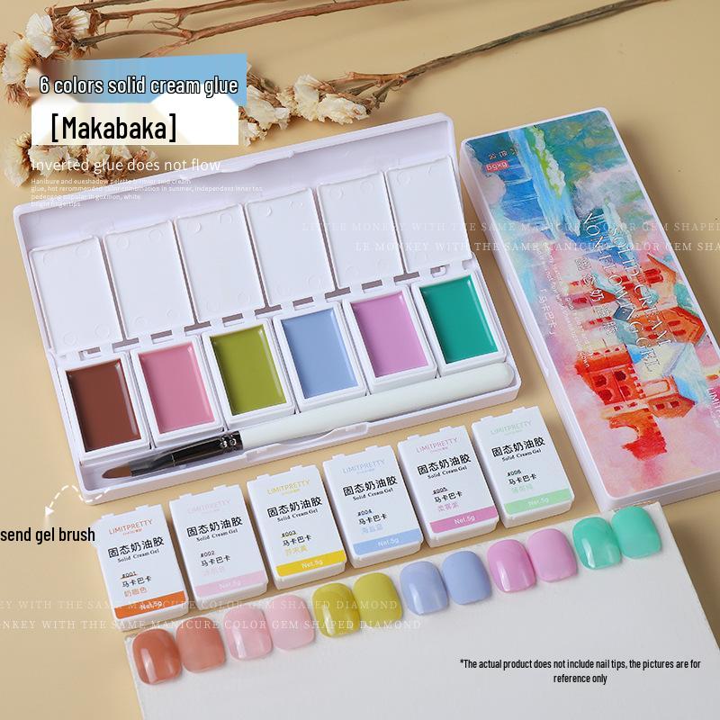 

Japanese 6-Color Macaron Gel Polish for Nail Art