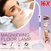 Pro 16X Diopter LED Magnifying Floor Stand Lamp Magnifier Glass Len Facial Light for Beauty Salon Nail Tattoo New