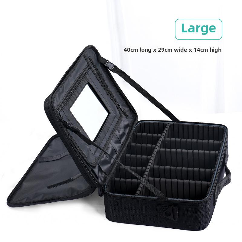 Large Capacity Portable Makeup and Nail Art Organizer
