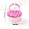 Pack Of 4 Round Head Nail Cleaning Brushes In Macaron Colors For Gentle Nail Hygiene Ergonomic Grip And Portable Travel Friendly Design
