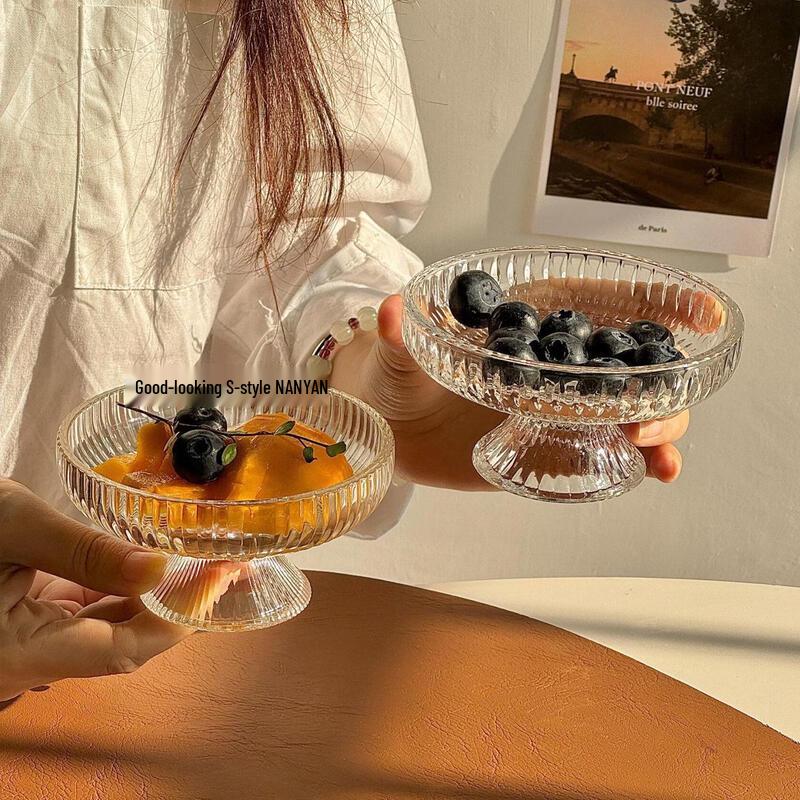 Qiwei Glacier Glass Snack & Fruit Plate