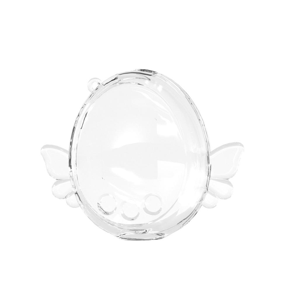 Klar beskyttelsesetui med vinger erstatningsskall for Tamagotchi Meets/Tamagotchi On tilbehør