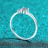 Exquisite S925 Sterling Silver Moissanite Ring for Women - Versatile and Fashionable Everyday Wear