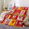 Custom Name Liverpool Football Club Theme Printed Blanket Perfect For Couch Bed Travel Outdoor Use Machine Washable Cozy Durable