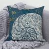 Juste de coussin de canapé bleu, taie d'oreiller, décoration de chambre à coucher, océan, mer, animal